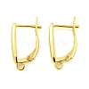 Brass Hoop Earring Findings with Latch Back Closure KK-M286-18G-1