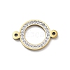 304 Stainless Steel Crystal Rhinestone Connector Charms STAS-Z091-06G-1