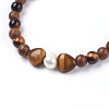 Natural Tiger Eye Stretch Bracelets BJEW-JB03747-03-2