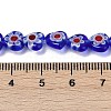 Handmade Millefiori Lampwork Beads Strands LAMP-G166-15A-4