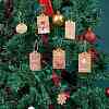 Christmas Theme Kraft Paper Cards DIY-SZC0003-01-6