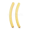 Brass Curved Tube Beads KK-B120-01G-G-1