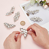   6Pcs 3 Styles Detachable Alloy Rhinestone Shoe Buckle Clips AJEW-PH0011-59-3