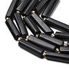Natural Shungite Beads Strands G-D353-A10-4