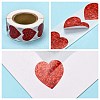 Heart Shaped Stickers Roll DIY-K027-A05-4
