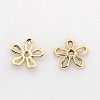 Nickel Free & Lead Free Light Gold Tone Alloy Fancy Bead Caps PALLOY-J471-59G-FF-1