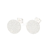 304 Stainless Steel Stud Earring Findings STAS-O119-15C-S-1