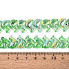 Baking Paint Electroplate Transparent Glass Beads Strands EGLA-N017-06-B05-4