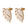 Brass Stud Earrings for Women KK-CBA9D38-05G-6