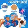 5D DIY Diamond Painting Cup Mat Kits DIY-TAC0021-09C-26