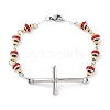 201 Stainless Steel Link Chain Bracelets BJEW-A032-01GP-03-2