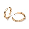 Brass Cubic Zirconia Hoop Earrings for Women EJEW-M238-08KCG-2
