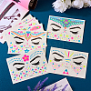 9 Sheets 9 Style Creative Fluorescent Face Tattoo Paper Stickers STIC-TA0002-01-14