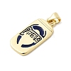 Brass Enamel Pendants KK-L262-22G-2