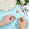 ABS Plastic Imitation Pearl European Beads SACR-NB0001-18A-3