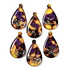 Epoxy Resin Pendants RESI-S09-01J-RS-1