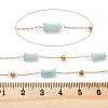 Handmade Bamboo Shape Natural Shell Beaded Chains CHS-P019-04G-2