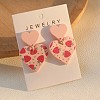 Acrylic Dangle Stud Earrings FS-WG1A271-01-1