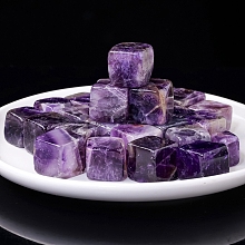 100g Cube Natural Amethyst Beads PW-WG54827-01