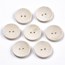Natural Wood Buttons WOOD-N006-88B-01