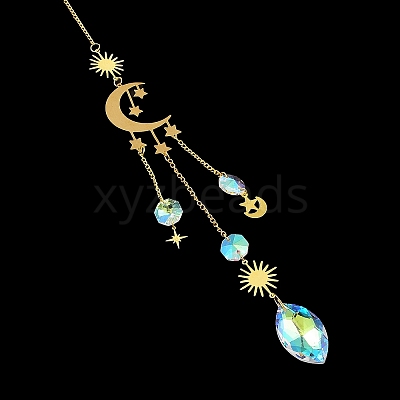 Brass Big Pendant Decorations HJEW-M005-04B-G-1