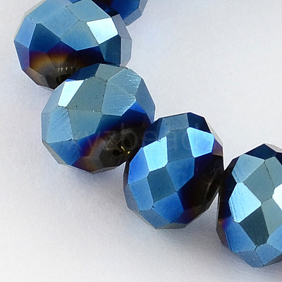 Electroplate Glass Bead Strands EGLA-R080-12mm-M-1