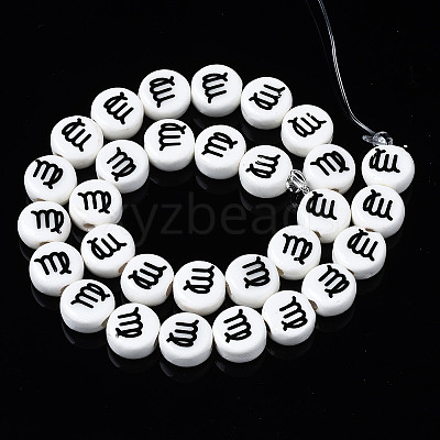 Handmade Porcelain Ceramic Beads Strands PORC-S502-032J-1