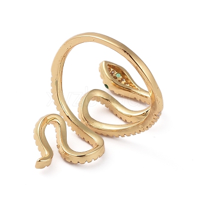 Adjustable Brass Finger Rings RJEW-G096-40G-1