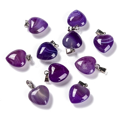 Natural Agate Pendants X-G-I311-A01-1