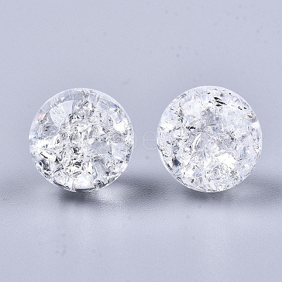 Transparent Crackle Acrylic Round Beads Strands LS-CCG-R002-12mm-01-1