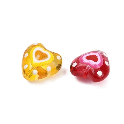 Handmade Lampwork Beads Strands LAMP-R004-06A-01-1