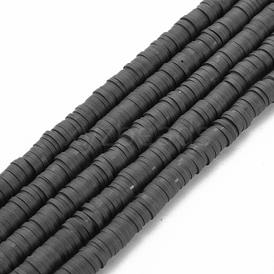 Handmade Polymer Clay Bead Strands CLAY-T002-6mm-38-1