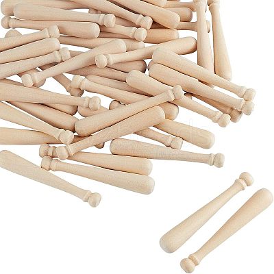 Unfinished Mini Natural Wooden Half Drilled Beads WOOD-OC0001-27B-1
