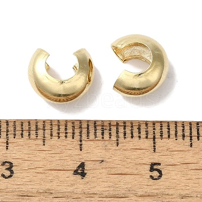 Brass Crimp Bead Cover KK-K383-07B-G-1
