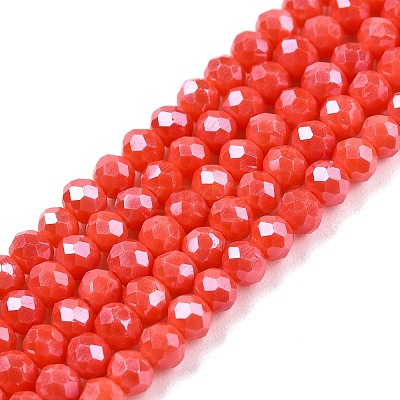 Electroplate Glass Beads Strands EGLA-A044-P3mm-A21-1