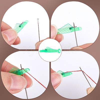 50Pcs Fish Shape Sewing Machine Needle Threaders DIY-CP0011-20C-1