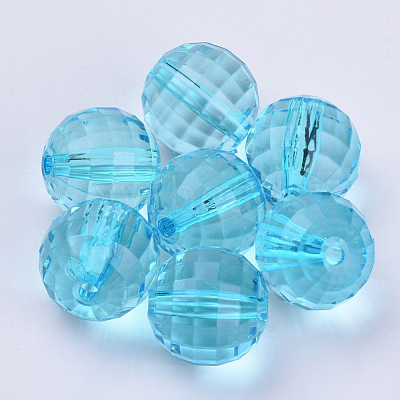 Transparent Acrylic Beads TACR-Q254-8mm-V40-1