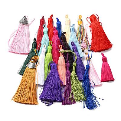 Multi-style Polyester Tassel Pendants FIND-XCP0001-17-1