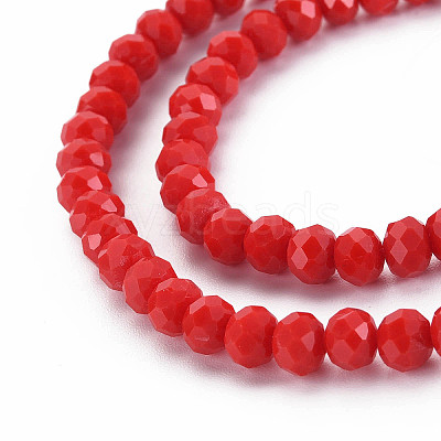 Opaque Solid Color Glass Beads Strands EGLA-A034-P3mm-D22-1