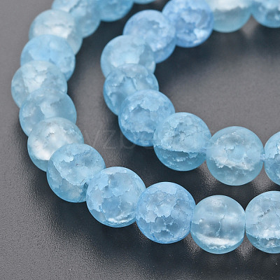 Crackle Glass Beads Strands GLAA-S192-D-008C-1