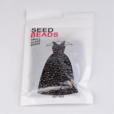 8/0 Electroplated Iris Round Glass Seed Beads X-SEED-A009-3mm-602-1