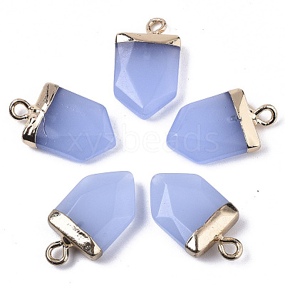 Faceted Glass Pendants G-N326-35-1
