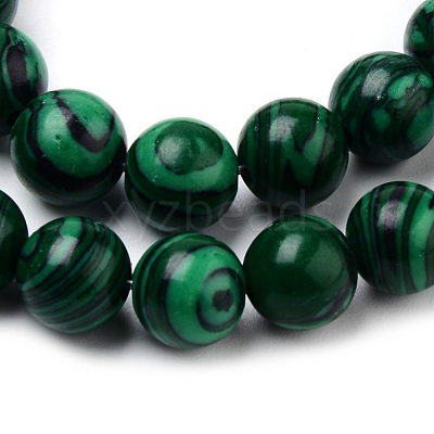 Synthetic Malachite Bead Strands X-G-Q462-57-8mm-1
