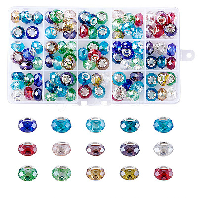Glass European Beads GPDL-TA0001-01-1