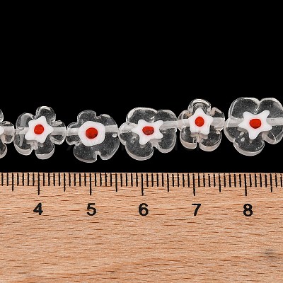Handmade Millefiori Lampwork Beads Strands LAMP-G164-03M-1