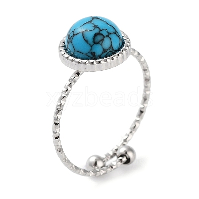 Ion Plating(IP) 304 Stainless Steel Ring RJEW-B059-02P-01-1