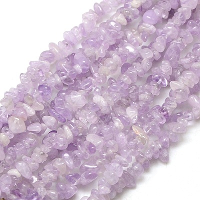 Natural Lavender Amethyst Beads Strands X-G-P035-12-1