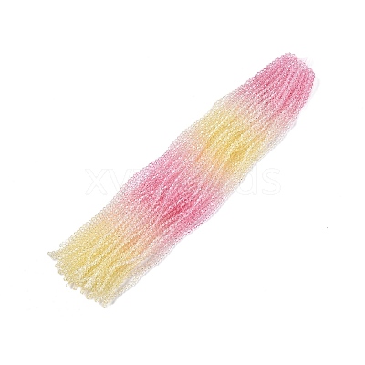 Gradient Color Baking Paint Glass Bead Strands DGLA-A039-T2mm-A01-1
