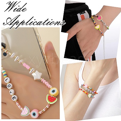 14Pcs 7 Colors Zinc Alloy Enamel Beads FIND-CJ0003-31-1