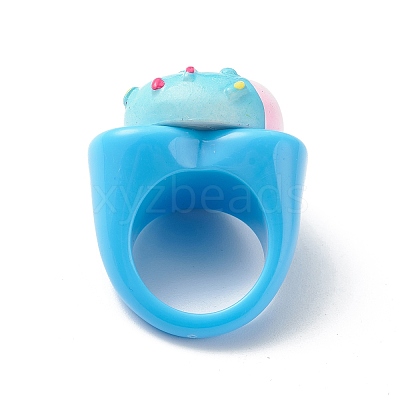 Cute 3D Resin Finger Ring RJEW-JR00538-01-1